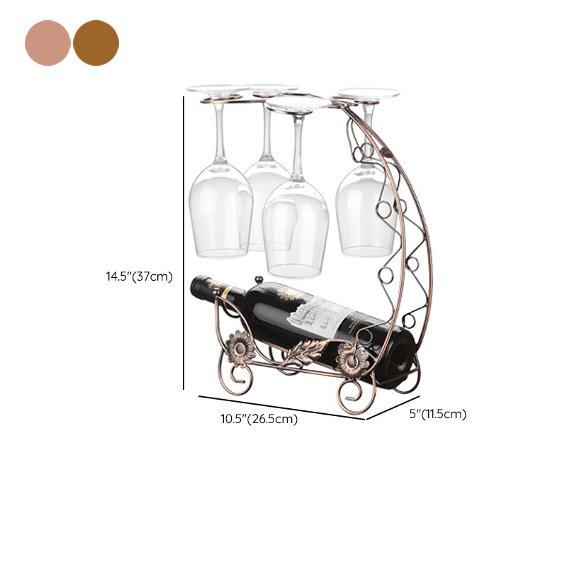 Glam Tabletop Wine Holder Rack Metal Wine Rack Kit voor woonkamer