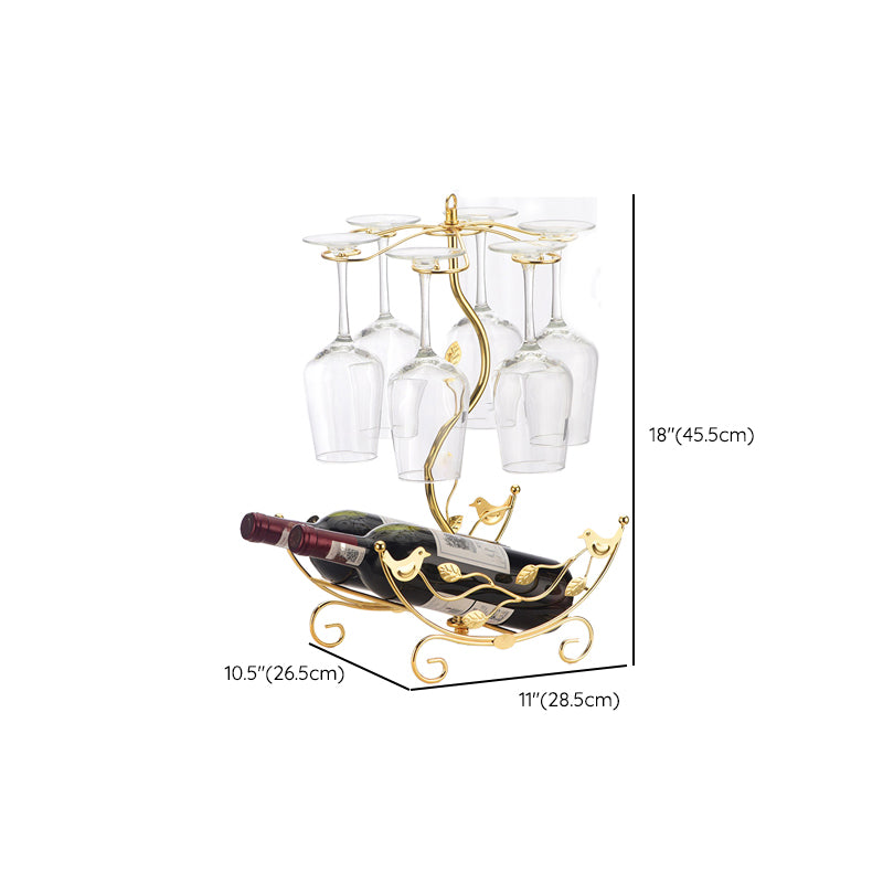 Glam Tabletop Wine Holder Rack Metal Wine Rack Kit voor woonkamer