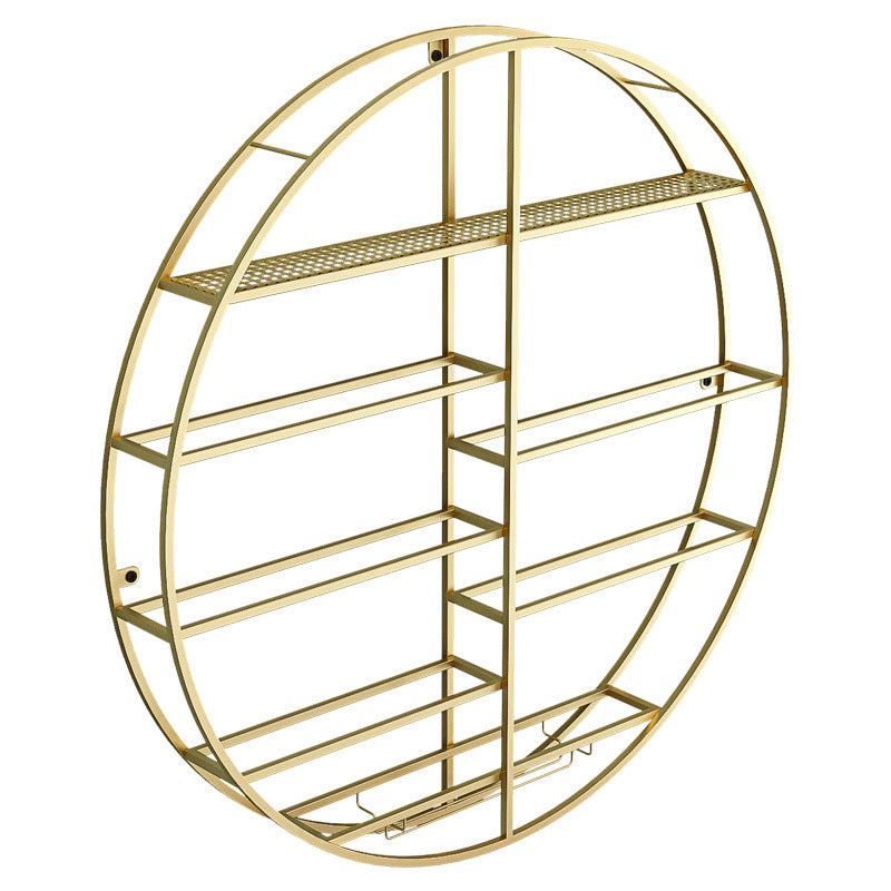 Portabottiglie a parete in metallo 4,3 "W Porta del gambo del vino 10-bottiglia