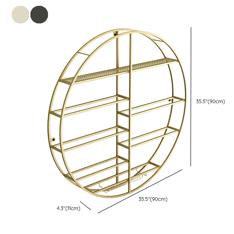Portabottiglie a parete in metallo 4,3 "W Porta del gambo del vino 10-bottiglia
