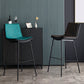 Industrial PU Leather Barstools Metal Base Bar Stool for Living Room