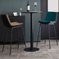 Industrial PU Leather Barstools Metal Base Bar Stool for Living Room