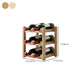 Modern Countertop Wine Bottle Holder Pine Bottle Wine Rack with Shelf Clearhalo 'furn' 'furn_wine_racks' 'Furniture' 'Kitchen & Dining Furniture' 'Wine Racks' 'wine_racks' 6116115