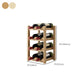 Modern Countertop Wine Bottle Holder Pine Bottle Wine Rack with Shelf Clearhalo 'furn' 'furn_wine_racks' 'Furniture' 'Kitchen & Dining Furniture' 'Wine Racks' 'wine_racks' 6116119