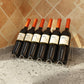 Contemporary Metal Wine Rack Bottle Tabletop Or Countertop Free-Stand Bottle Holder
