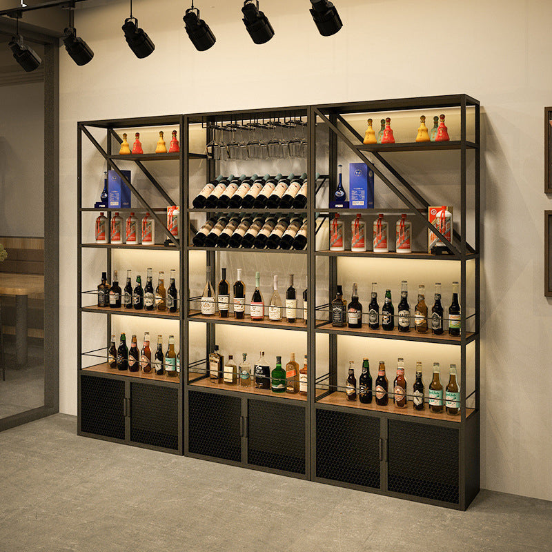 Freestanding Modern Wine Racks Metal with Shelf Wine Rack Kit