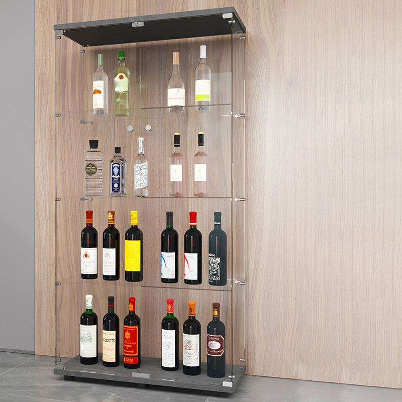 Gabinete moderno de vidrio templado Curio Gabinete de visualización para dormitorio