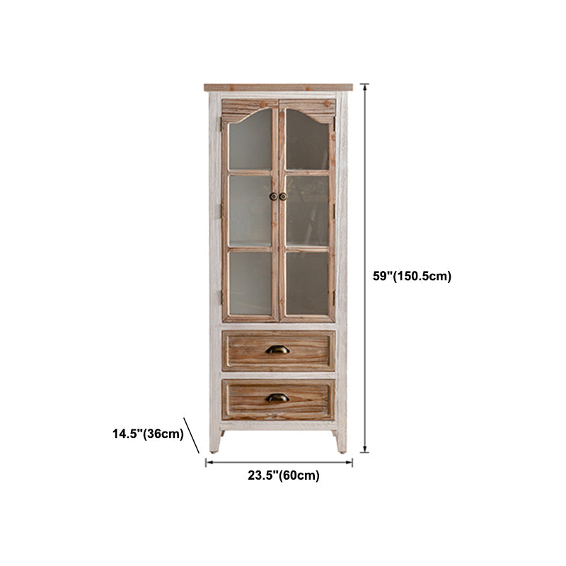 Tradizionale per il display in legno Porte in vetro armadio per la porta per la camera da letto