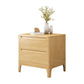 Solid Wood Accent Table Nightstand Contemporary Night Table with Drawers