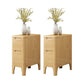 Solid Wood Accent Table Nightstand Contemporary Night Table with Drawers