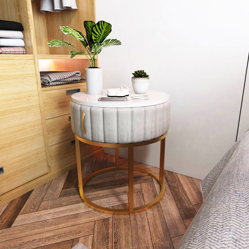 Comodino tavolo da tavolo in falda in falsa in finto contemporaneo 19,68 "