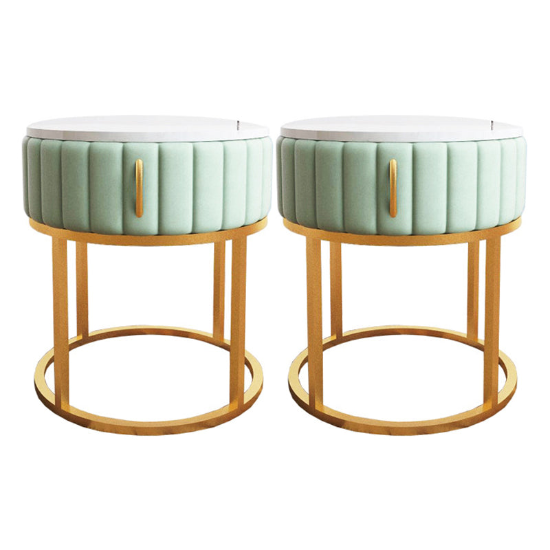 Comodino tavolo da tavolo in falda in falsa in finto contemporaneo 19,68 "