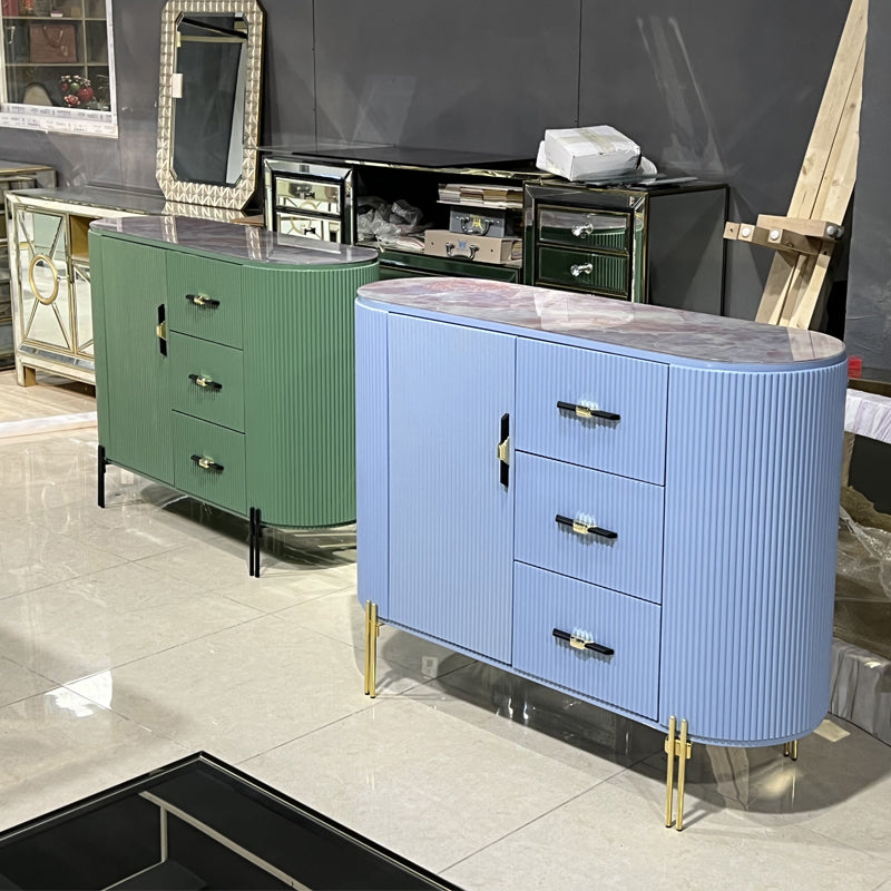 Cassettiera portaoggetti moderna in pietra con piano in pietra per camera da letto