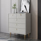 Cómoda de almacenamiento de madera Glam para dormitorio, cómoda de 16" de ancho con cajones