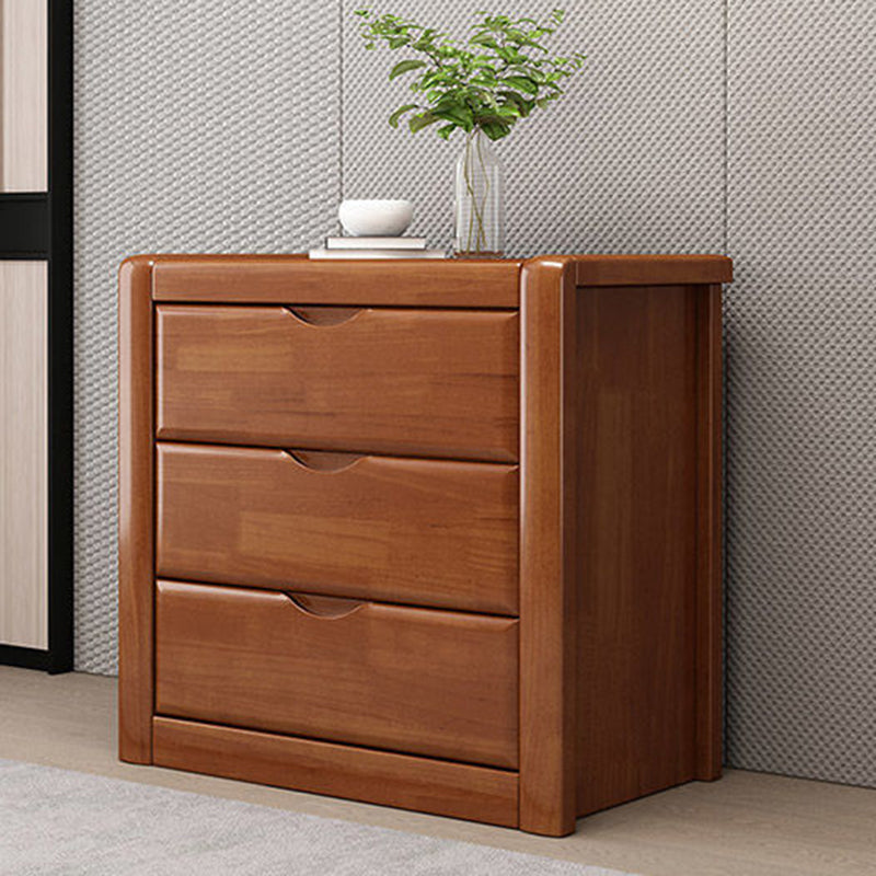 Cassettiera portaoggetti tradizionale americana in legno massello con 3/4/5 cassetti