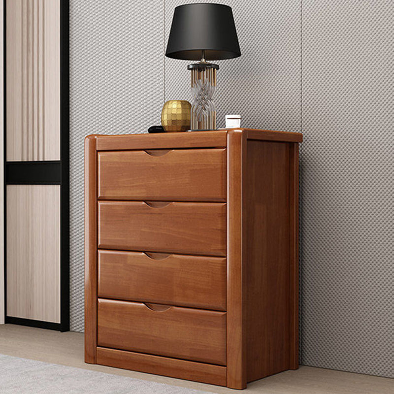 Cassettiera portaoggetti tradizionale americana in legno massello con 3/4/5 cassetti