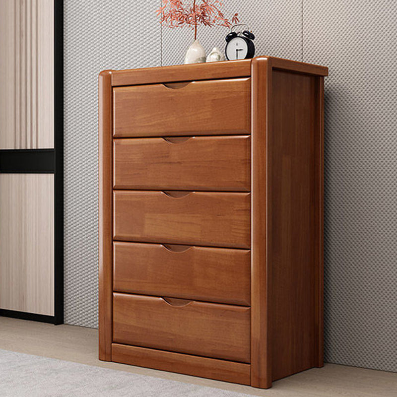 Cassettiera portaoggetti tradizionale americana in legno massello con 3/4/5 cassetti