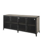 Industrial Wood TV Stand Enclosed Storage TV Media Console with Legs for Living Room Clearhalo 'furn' 'furn_tv_stands_entertainment_centers' 'Furniture' 'Living Room Furniture' 'TV Stands & Entertainment Centers' 'TV Stands & Media Storage Furniture' 'tv_stands_entertainment_centers' 6117745