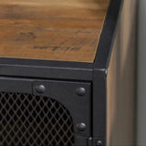 Industrial Wood TV Stand Enclosed Storage TV Media Console with Legs for Living Room Clearhalo 'furn' 'furn_tv_stands_entertainment_centers' 'Furniture' 'Living Room Furniture' 'TV Stands & Entertainment Centers' 'TV Stands & Media Storage Furniture' 'tv_stands_entertainment_centers' 6117748