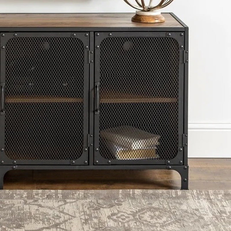 Industrial Wood TV Stand Enclosed Storage TV Media Console with Legs for Living Room Clearhalo 'furn' 'furn_tv_stands_entertainment_centers' 'Furniture' 'Living Room Furniture' 'TV Stands & Entertainment Centers' 'TV Stands & Media Storage Furniture' 'tv_stands_entertainment_centers' 6117749