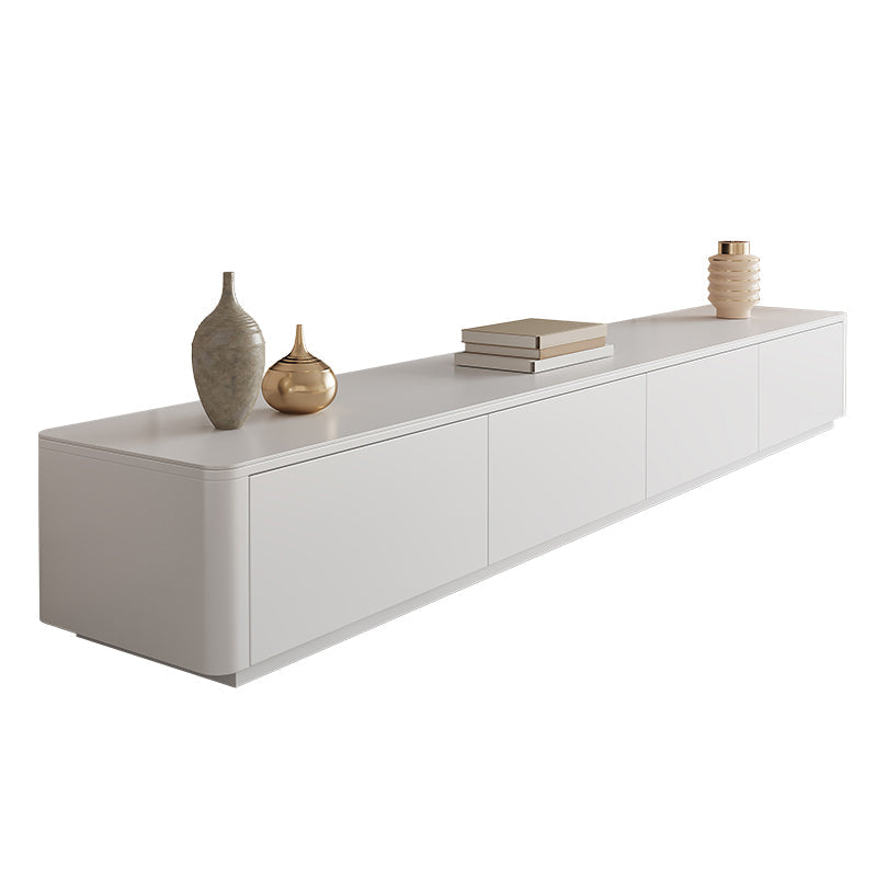 Modern TV Media Stand 16" W Enclosed Storage TV Stand Console with Drawers Clearhalo 'furn' 'furn_tv_stands_entertainment_centers' 'Furniture' 'Living Room Furniture' 'TV Stands & Entertainment Centers' 'TV Stands & Media Storage Furniture' 'tv_stands_entertainment_centers' 6117789