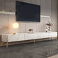 Glam Stone TV Stand White TV Media Stand with Drawers for Living Room Clearhalo 'furn' 'furn_tv_stands_entertainment_centers' 'Furniture' 'Living Room Furniture' 'TV Stands & Entertainment Centers' 'TV Stands & Media Storage Furniture' 'tv_stands_entertainment_centers' 6117798