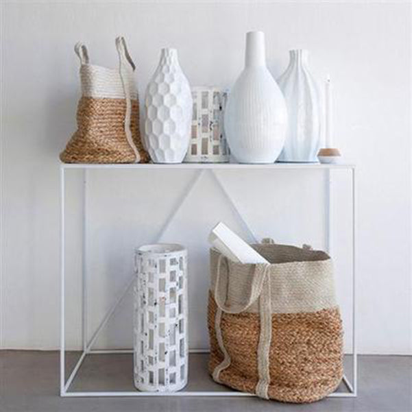 Tabla de acento de rectángulo de la consola moderno de hierro para 1 estante para el salón