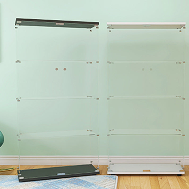 Modern Glass Cabinet Multi-shelf Display Buffet Cabinet with Door for Living Room Clearhalo 'Display & China Cabinets' 'display_china_cabinets' 'furn' 'furn_display_china_cabinets' 'Furniture' 'Kitchen & Dining Furniture' 6118105