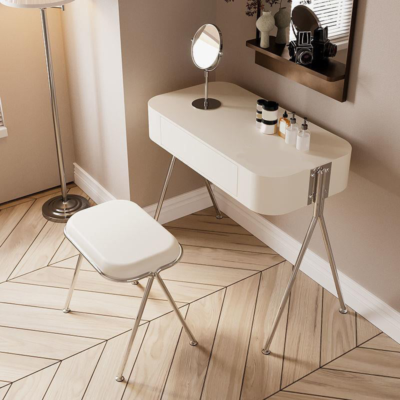 Ensemble de meuble-lavabo de 31,5 po de large à 1 tiroir avec tabouret, meuble-lavabo moderne