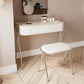 Ensemble de meuble-lavabo de 31,5 po de large à 1 tiroir avec tabouret, meuble-lavabo moderne