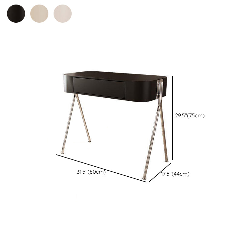 Ensemble de meuble-lavabo de 31,5 po de large à 1 tiroir avec tabouret, meuble-lavabo moderne