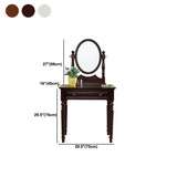 Spiegel & 1 Schubladen Make -up Eitelkeit traditioneller Holzverkederstisch