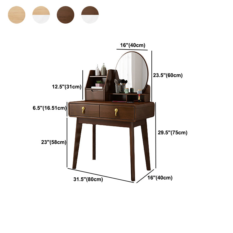 Skandinavischer Make -up -Make -up -Zähler 3 Schubladen Eitelkeitsveredelungstisch