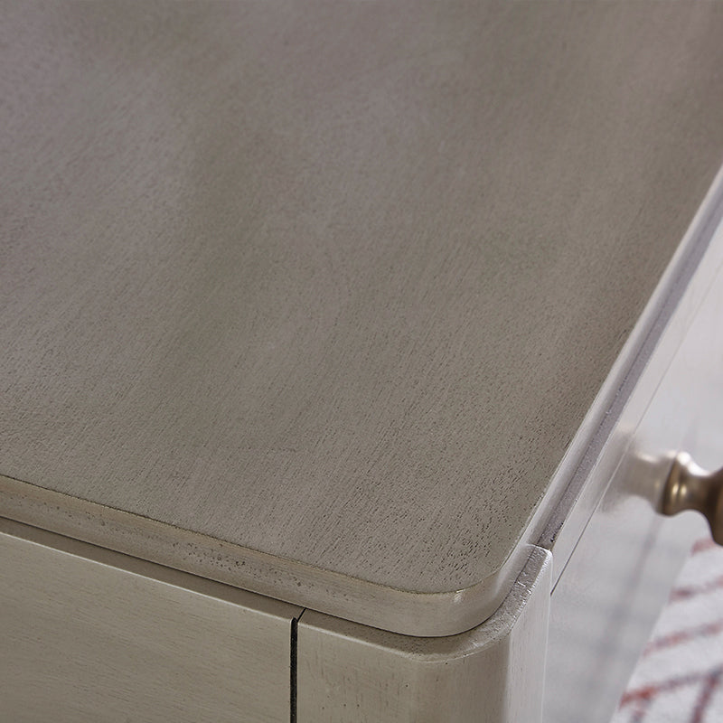 Two Piece Traditional Mirrored Vanity Set Solid Wood Dressing Table