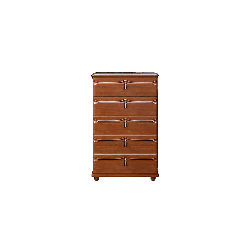 Cabinet d'accent en bois moderne du milieu du siècle avec tiroir de 17,12 "de large armoire marron de large