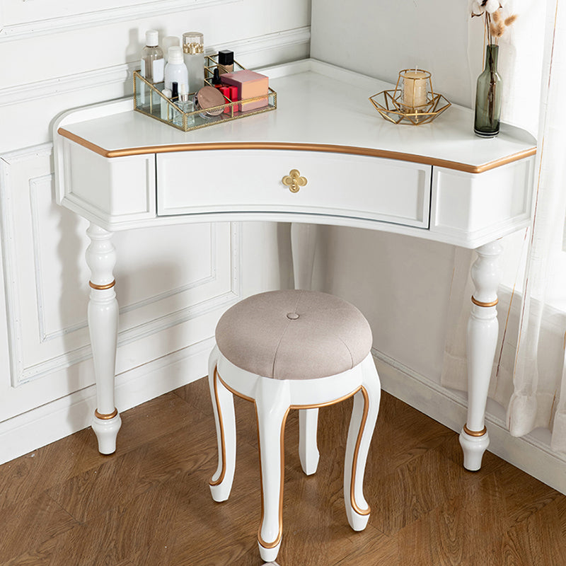 Zweiteilige viktorianische Eitelkeitset eine Schubladenholz -Schminktisch