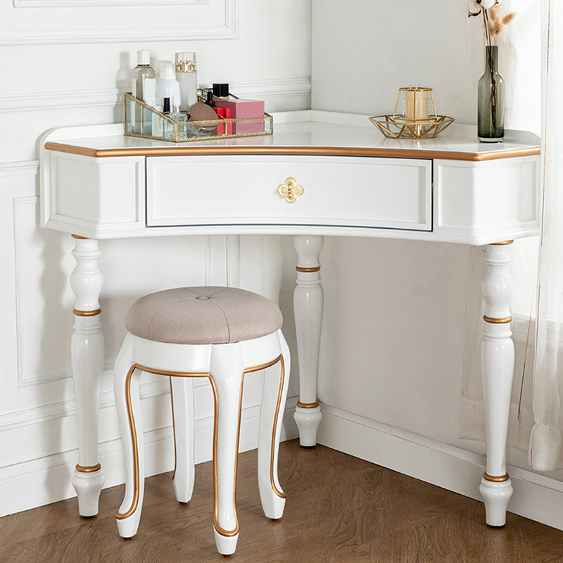 Zweiteilige viktorianische Eitelkeitset eine Schubladenholz -Schminktisch