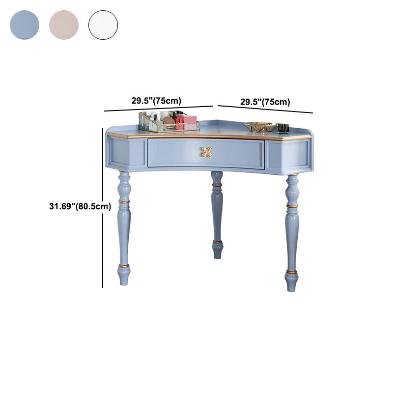 Zweiteilige viktorianische Eitelkeitset eine Schubladenholz -Schminktisch