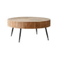 Iron 4 Legs Cocktail Table Scandinavian Round Wooden Coffee Table for Home Clearhalo 'Coffee & Accent Tables' 'Coffee Tables' 'coffee_tables' 'furn' 'furn_coffee_tables' 'Furniture' 'Living Room Furniture' 6118910