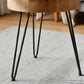 Iron 4 Legs Cocktail Table Scandinavian Round Wooden Coffee Table for Home Clearhalo 'Coffee & Accent Tables' 'Coffee Tables' 'coffee_tables' 'furn' 'furn_coffee_tables' 'Furniture' 'Living Room Furniture' 6118912