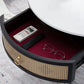 17.7" H Round Slate Coffee Table 4 Legs Cocktail Table with 2 Drawers Clearhalo 'Coffee & Accent Tables' 'Coffee Tables' 'coffee_tables' 'furn' 'furn_coffee_tables' 'Furniture' 'Living Room Furniture' 6118961