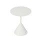 Mid-Century Modern Couchtisch mit Sockel aus Metall, runder Cocktailtisch
