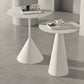 Mid-Century Modern Couchtisch mit Sockel aus Metall, runder Cocktailtisch