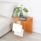 Mid-Century Modern Rectangle Coffee Table with Iron Base Coffee Cocktail Table 16"L x 18"W x 20"H Orange Clearhalo 'Coffee & Accent Tables' 'Coffee Tables' 'coffee_tables' 'furn' 'furn_coffee_tables' 'Furniture' 'Living Room Furniture' 6119064
