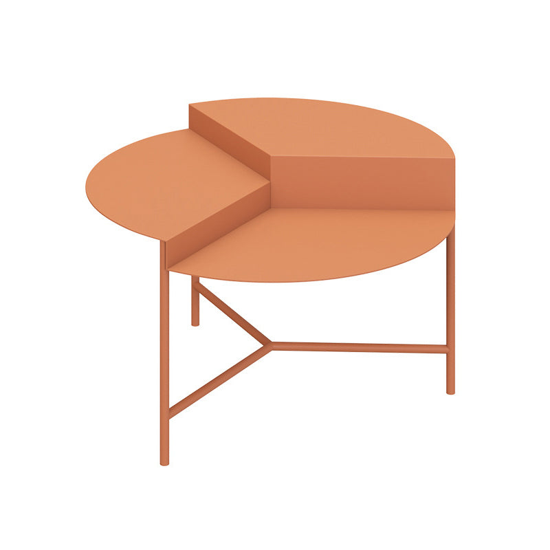 Iron Cocktail Table with 3 Metal Legs and Round Top,Mid-Century Modern Clearhalo 'Coffee & Accent Tables' 'Coffee Tables' 'coffee_tables' 'furn' 'furn_coffee_tables' 'Furniture' 'Living Room Furniture' 6119082