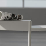 Iron Cocktail Table with 3 Metal Legs and Round Top,Mid-Century Modern