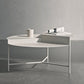 Iron Cocktail Table with 3 Metal Legs and Round Top,Mid-Century Modern Clearhalo 'Coffee & Accent Tables' 'Coffee Tables' 'coffee_tables' 'furn' 'furn_coffee_tables' 'Furniture' 'Living Room Furniture' 6119086
