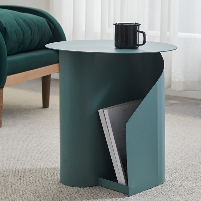 Mid-Century Modern Iron Coffee Table 1 Les Cocktail Table with Storage Blue Clearhalo 'Coffee & Accent Tables' 'Coffee Tables' 'coffee_tables' 'furn' 'furn_coffee_tables' 'Furniture' 'Living Room Furniture' 6119118