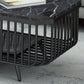 39.37" L Rectangle Slate Coffee Table Iron 4 Legs Cocktail Table with Shelf Clearhalo 'Coffee & Accent Tables' 'Coffee Tables' 'coffee_tables' 'furn' 'furn_coffee_tables' 'Furniture' 'Living Room Furniture' 6119140