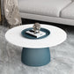 Mid-Century Modern Pedestal Metal Tray Top Round Single Coffee Table Clearhalo 'Coffee & Accent Tables' 'Coffee Tables' 'coffee_tables' 'furn' 'furn_coffee_tables' 'Furniture' 'Living Room Furniture' 6119144